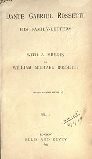 Cover of: Dante Gabriel Rossetti by Dante Gabriel Rossetti