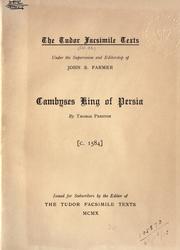 Cambyses King of Persia by Preston, Thomas