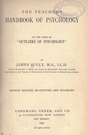 Cover of: The teacher's handbook of psychology by Sully, James, Sully, James