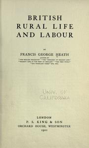 Cover of: British rural life and labour by Francis George Heath