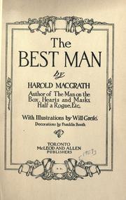 Cover of: The best man. by Harold MacGrath