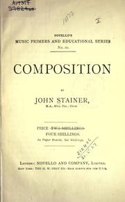 Cover of: Composition.
