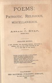 Cover of: Poems: patriotic, religious, miscellaneous.