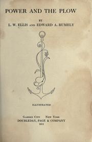 Cover of: Power and the plow by L. W. Ellis, L. W. Ellis