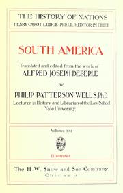 Cover of: South America by Alfred Joseph Deberle