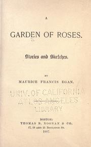 Cover of: A garden of roses.: Stories and sketches.