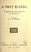 Cover of: A first reader