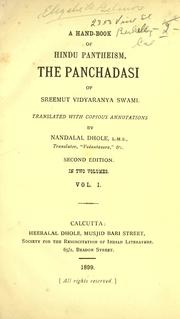 Cover of: A hand-book of Hindu pantheism by Madhava