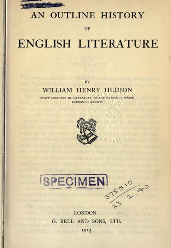 essay on history of english literature