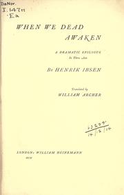 Cover of: When we dead awaken by Henrik Ibsen