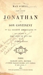 Cover of: Jonathan et son continent: la société américaine