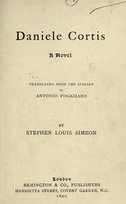 Cover of: Daniele Cortis by Antonio Fogazzaro, Antonio Fogazzaro