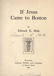 Cover of: If Jesus came to Boston