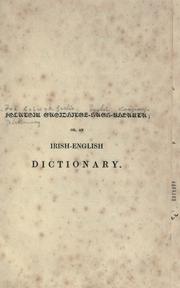 An Irish-English dictionary by Edward O'Reilly