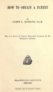 Cover of: How to obtain a patent by James Love Hopkins