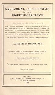 Cover of: Gas, gasoline and oil-engines, including producer-gas plants by Gardner Dexter Hiscox