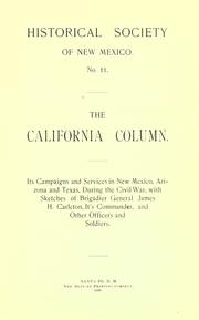 The California column by George Henry Pettis