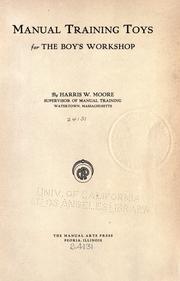 Cover of: Manual training toys for the boy's workshop