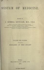 Cover of: A system of medicine. by John Russell Reynolds