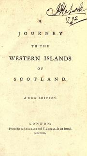 Cover of: A Journey to the Western Islands of Scotland by Samuel Johnson, Samuel Johnson