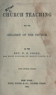 Cover of: Church teaching for the children of the church.