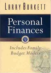 Cover of: Personal finances: includes family budget models
