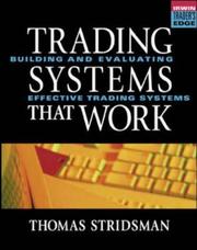 Cover of: Trading Systems That Work by Thomas Stridsman