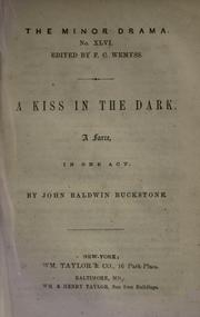 Cover of: A kiss in the dark by Buckstone, John Baldwin