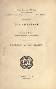 Cover of: The Cheyenne. by George Amos Dorsey