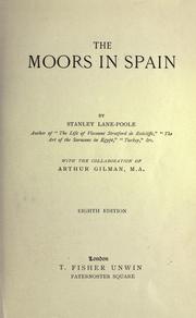Cover of: The Moors in Spain by Stanley Lane-Poole