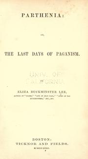 Cover of: Parthenia by Eliza Buckminster Lee