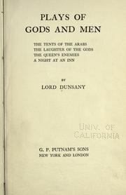 Plays of gods and men by Lord Dunsany