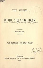 Cover of: The village on the cliff by Anne Thackeray Ritchie