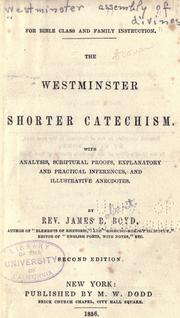 Cover of: Shorter catechism