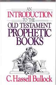 Cover of: An introduction to the Old Testament prophetic books