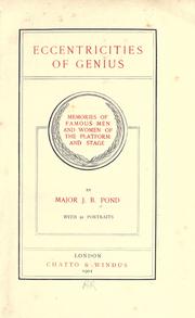 Cover of: Eccentricities of genius
