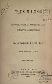 Cover of: Wyoming by Peck, George