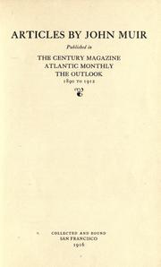 Cover of: Articles