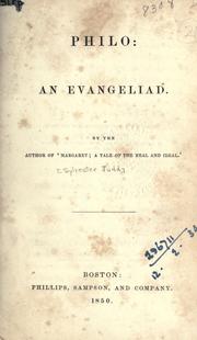 Cover of: Philo: an evangeliad