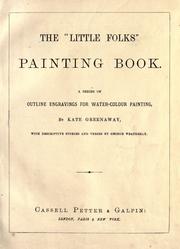 Cover of: The " Little Folks" Painting Book: a series of outline engravings for water-colour painting
