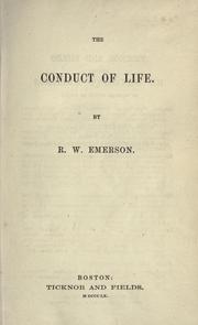 Cover of: The conduct of life. by Ralph Waldo Emerson