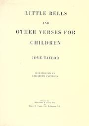 Cover of: Little bells and other verses for children.