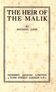 Cover of: The heir of the Malik
