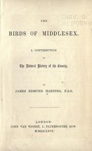 Cover of: The birds of Middlesex. by James Edmund Harting