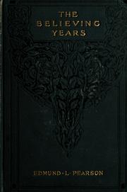 Cover of: believing years