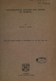 Cover of: Psychological studies.