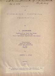 Cover of: Study of underground electrical prospecting