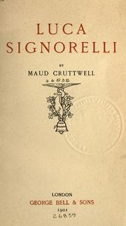 Cover of: Luca Signorelli by Maud Cruttwell