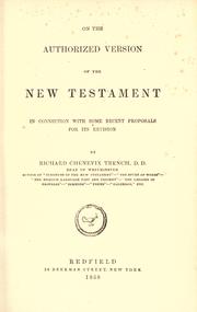 On the Authorized version of the New Testament by Richard Chenevix Trench