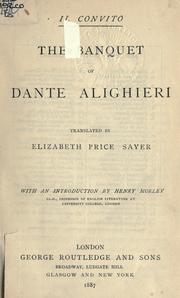 Cover of: Il convito by Dante Alighieri